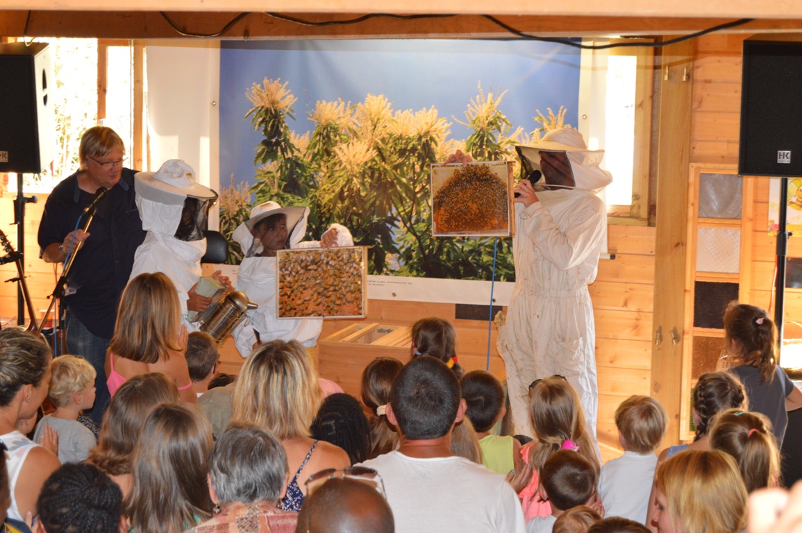 1-Des cadres plein d'abeilles ...